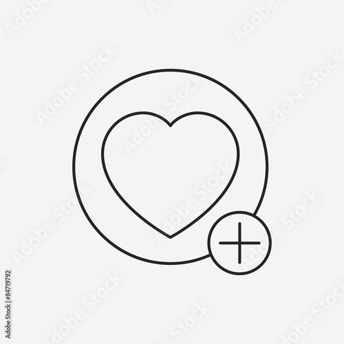 web favorite line icon