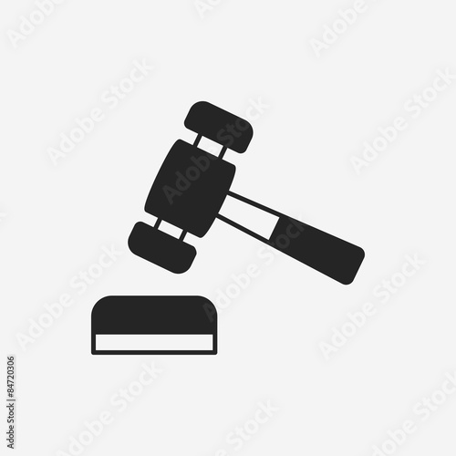 financial hammer icon