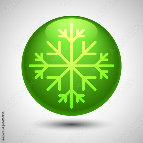 Snowflake symbol. Editable vector. Eps 10