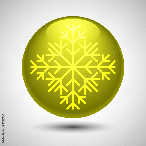 Snowflake symbol. Editable vector. Eps 10