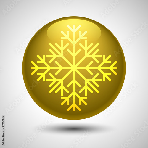 Snowflake symbol. Editable vector. Eps 10