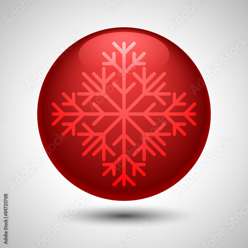 Snowflake symbol. Editable vector. Eps 10