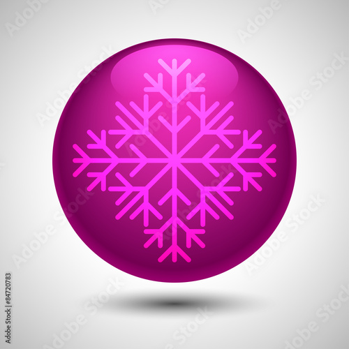 Snowflake symbol. Editable vector. Eps 10