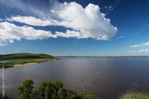 View of the river called the Amur.