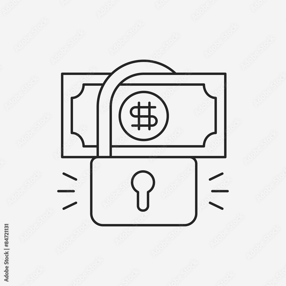 financial money symbol line icon financial money symbol line icon