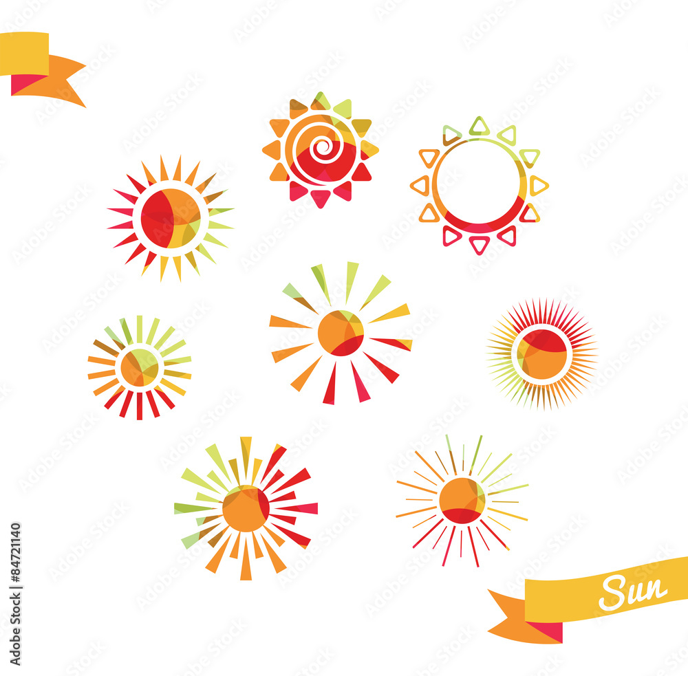 Collection of different suns Collection of different suns