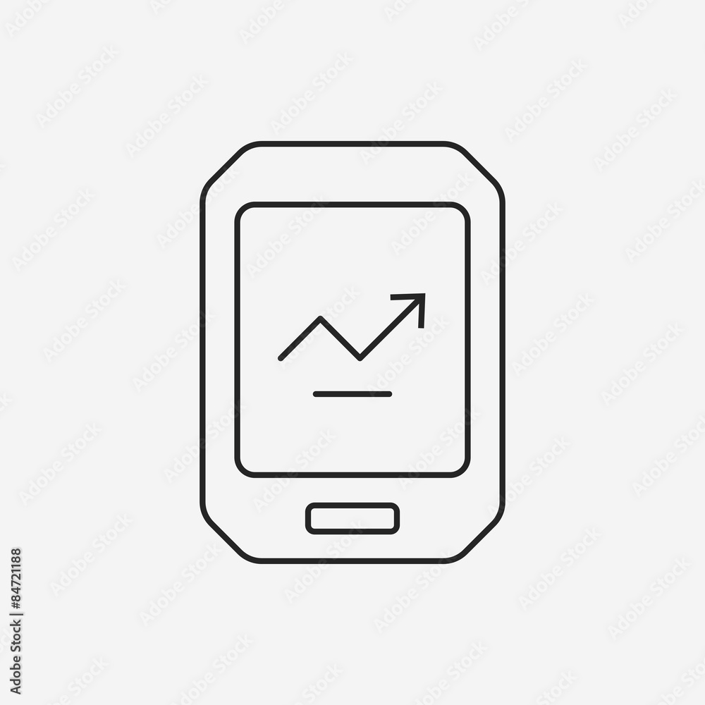 financial stock line icon financial stock line icon