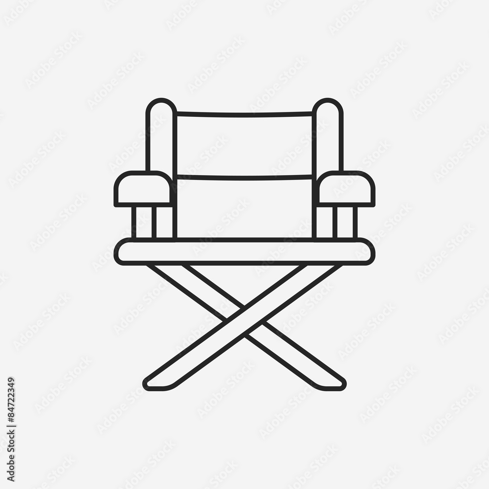 director chair line icon director chair line icon