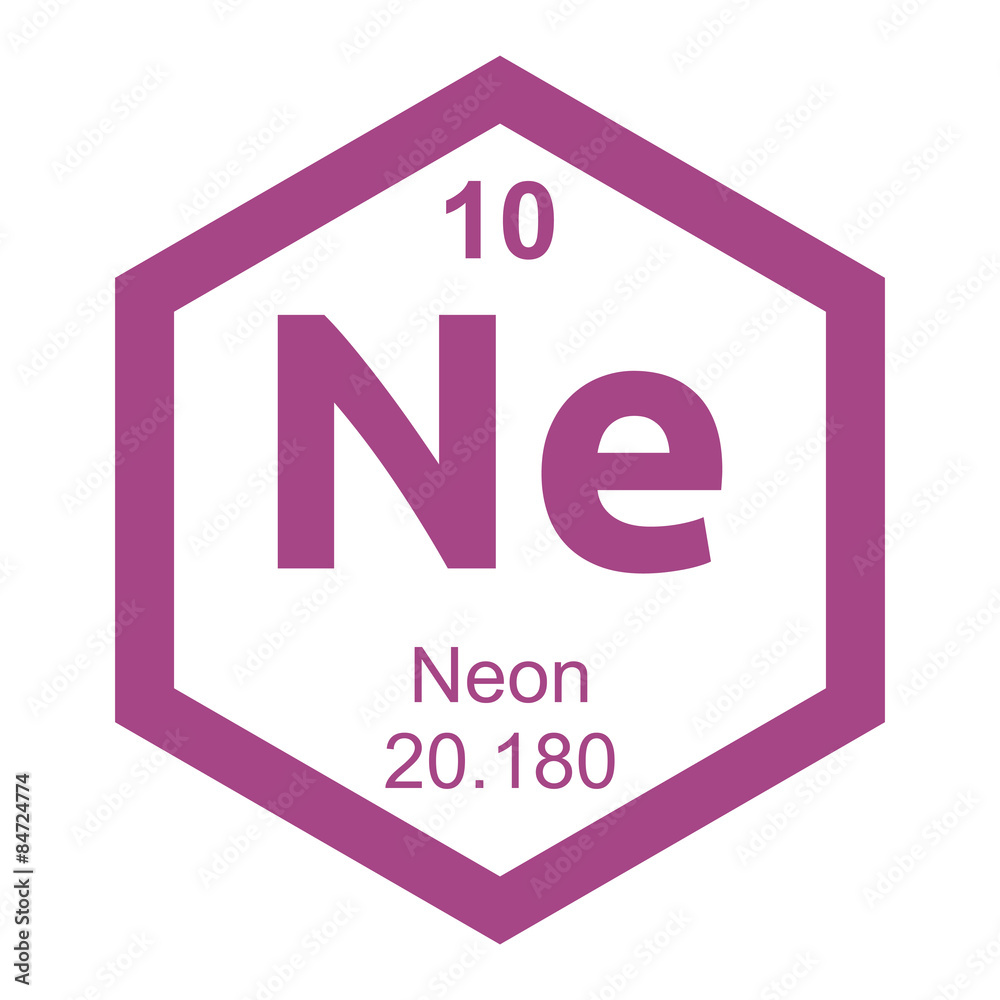 Periodic table Neon
