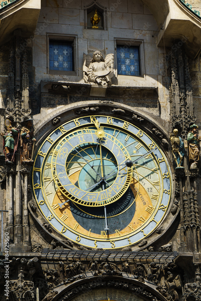 Obraz premium Prague's Astronomical Clock on Old Town Square