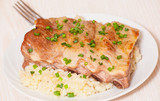 ribs with rice