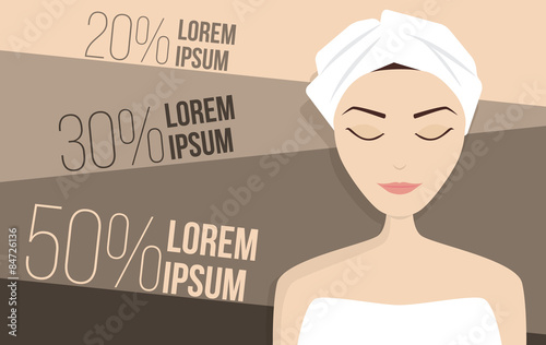 Perfect skin treatment illustration beauty vector