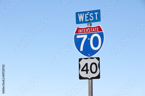 Interstate 70 sign photo