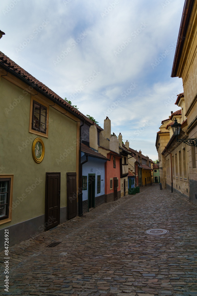 The Golden Lane in at Prague's Hradcany
