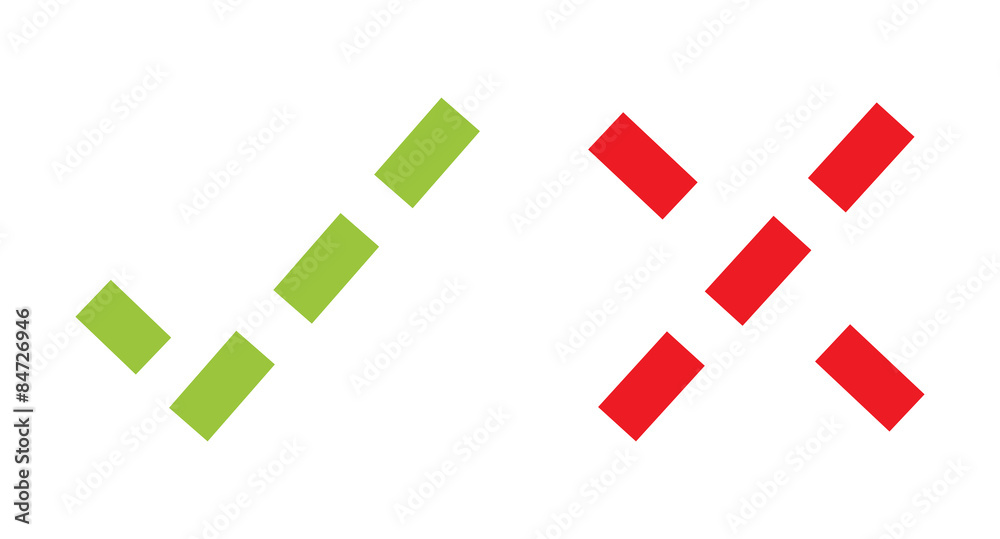 Obraz premium Check marks
