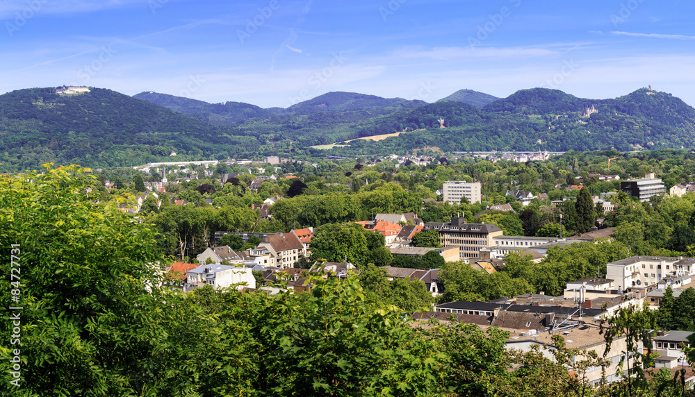 Siebengebirge, Bonn und das Rheintal