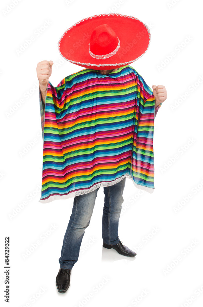 Funny mexican isolated on white Funny mexican isolated on white