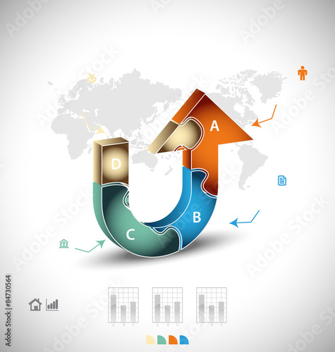 Business infographic template