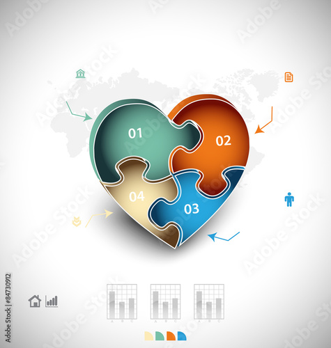 Business infographic template
