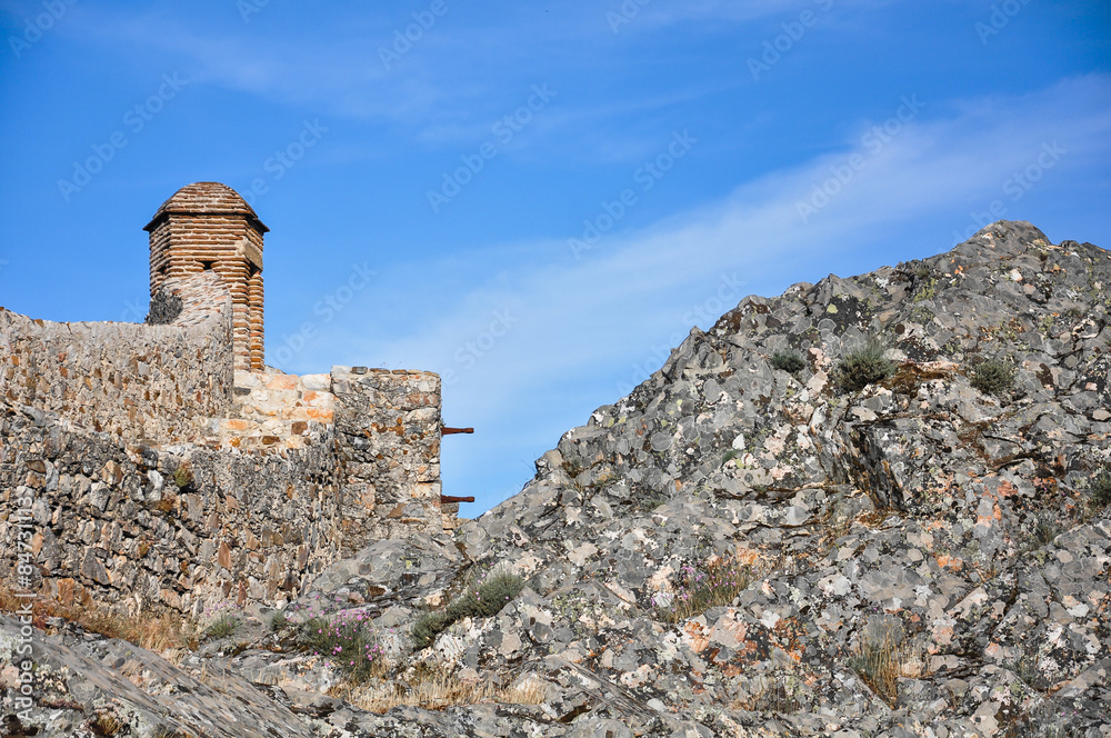 Castillo de Marvao, Portugal. Alentejo, garita, artillería