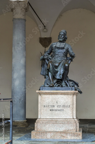 Statue of A Matteo Civitali, Lucca, Italy photo