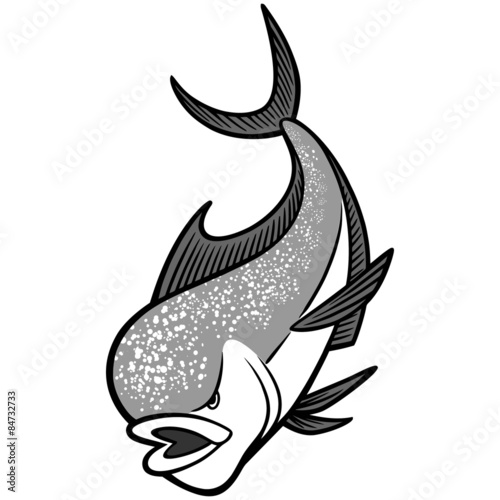 Mahi Mahi Mascot illustration