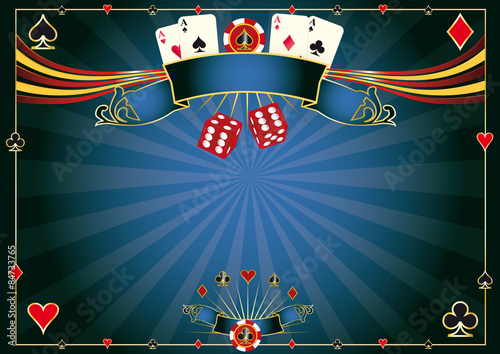 Horizontal blue Casino