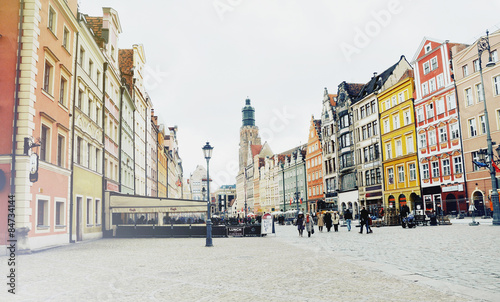 picture of the old town in Wroclaw in Poland
