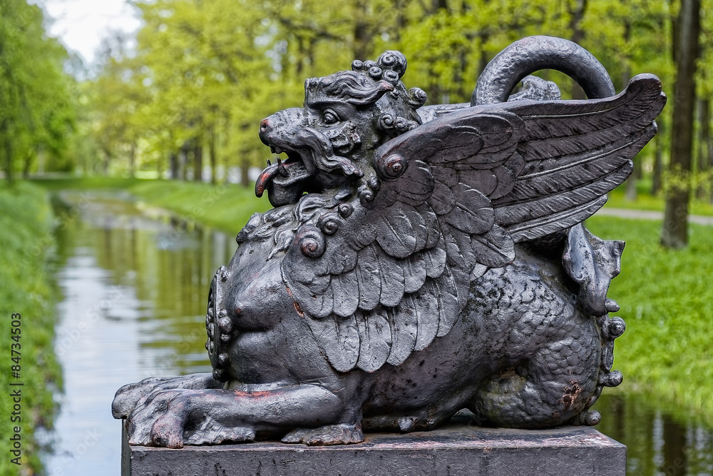 Bronze Winged Statue