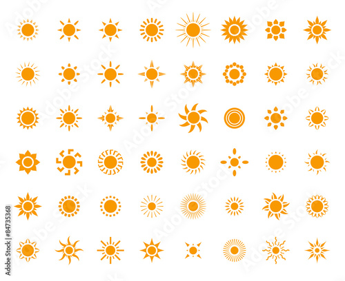 Sun symbols set for you design