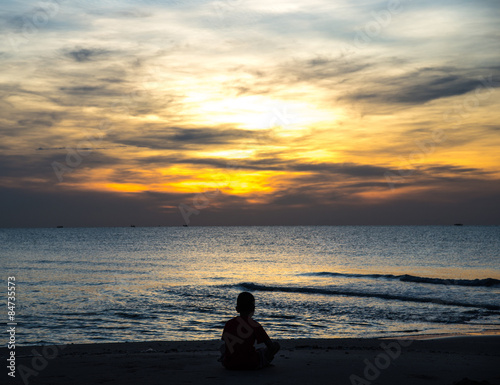 lonely boy Silhouette