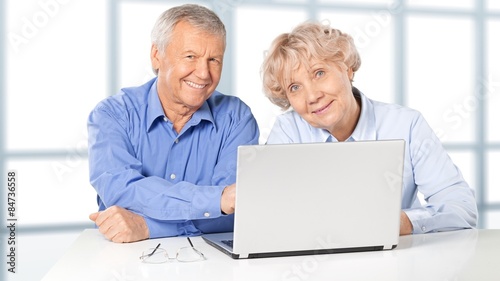 Senior Adult, Computer, Couple. © BillionPhotos.com
