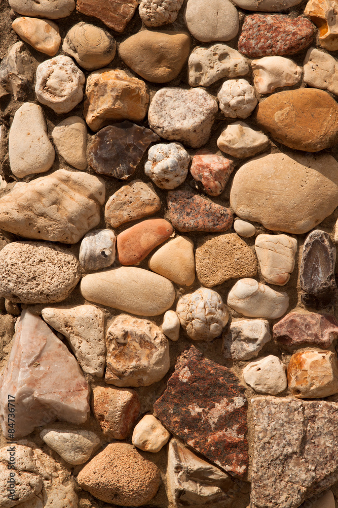 Decorative stone wall