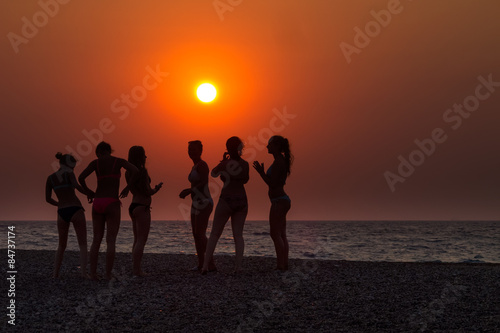 Silhouettes of Girls