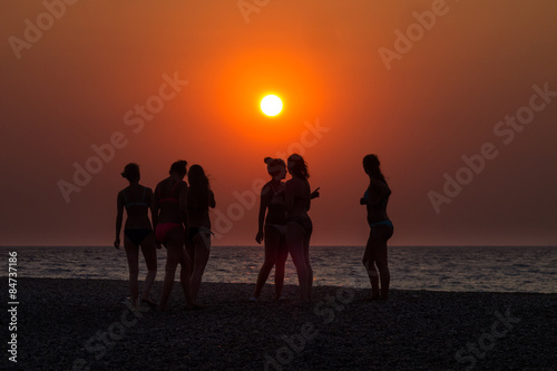 Silhouettes of Girls