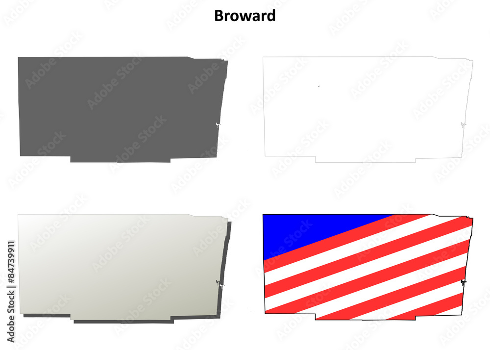 broward-county-florida-outline-map-set-adobe-stock