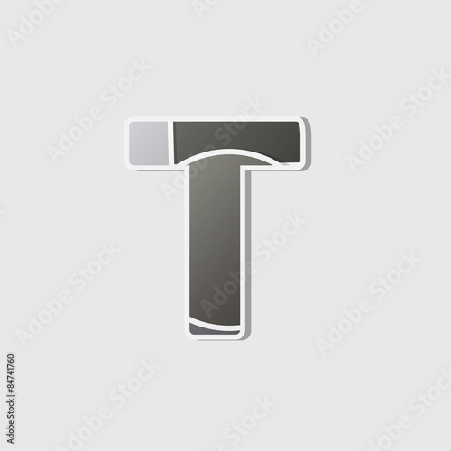 Abstract icon based on the letter t