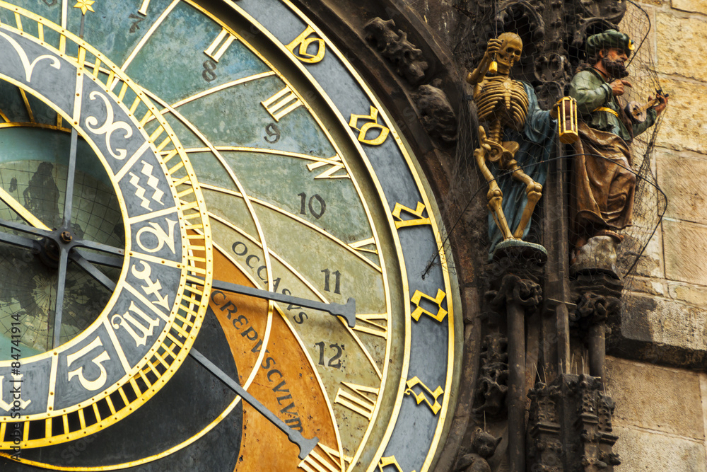 Astronomical Clock in Prague, Czech Republic