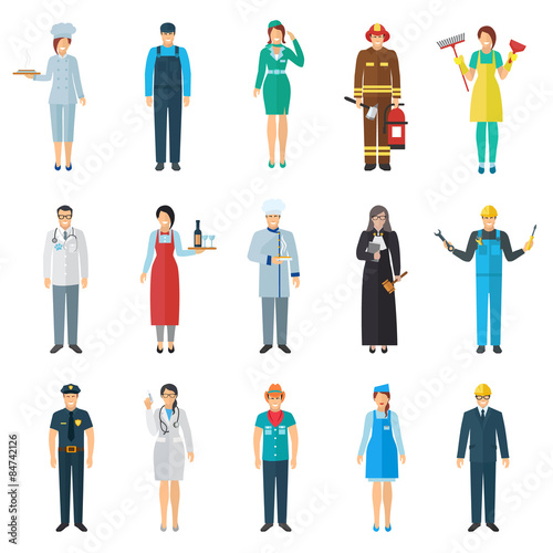 Profession avatar icons set