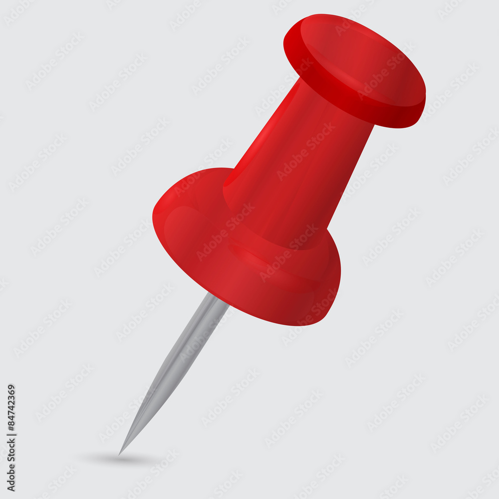 red pushpin red pushpin