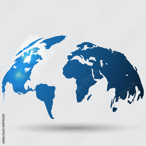 Hand drawn earth