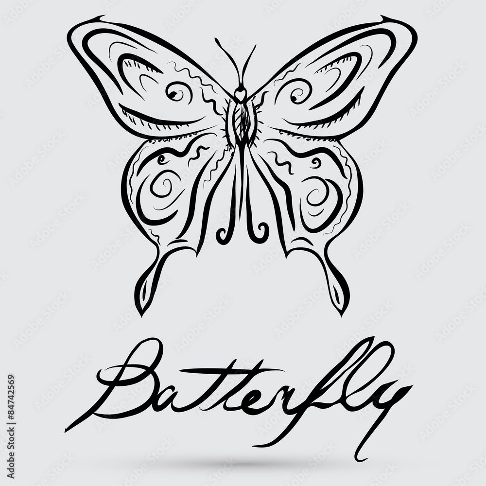 abstract butterfly vector abstract butterfly vector