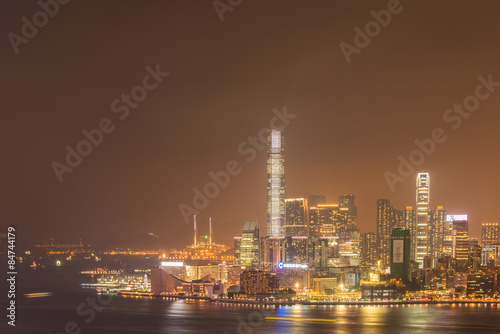 View of Hong Kong during sunset hours