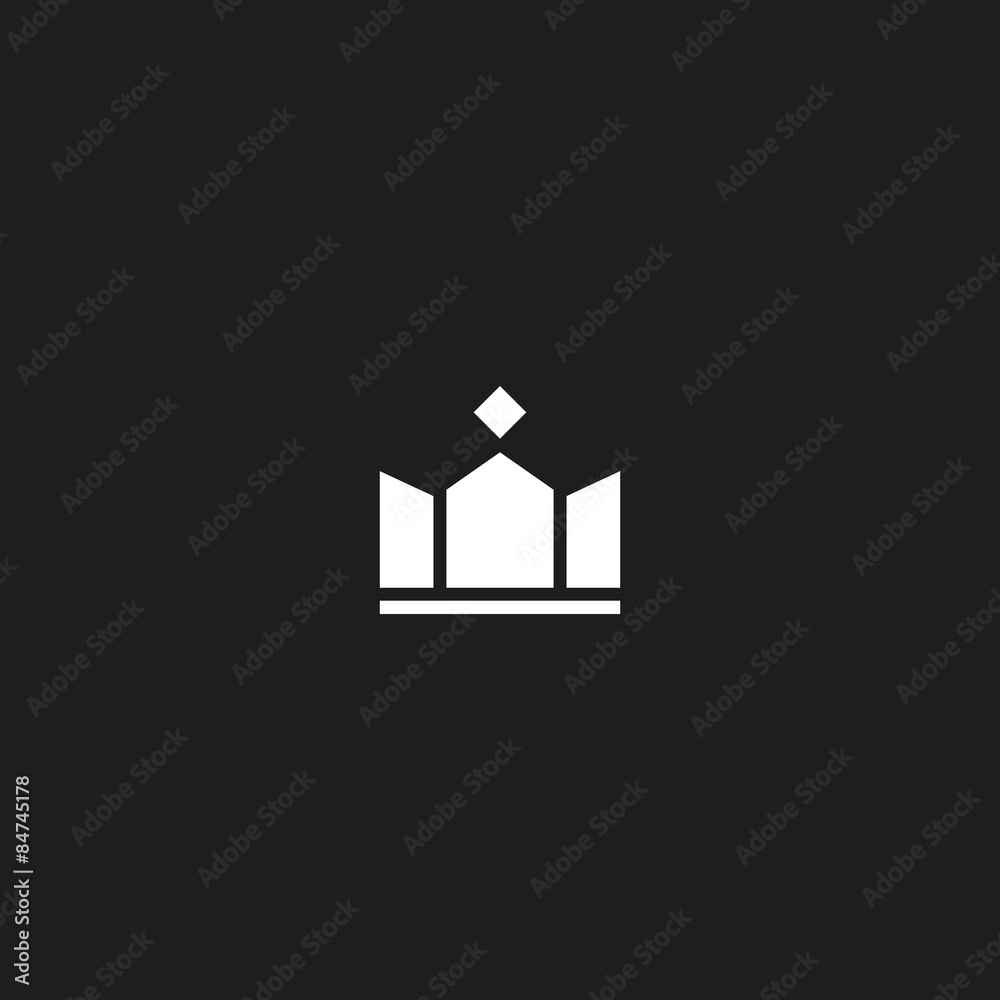 King crown mockup logo, design success royal icon King crown mockup logo, design success royal icon