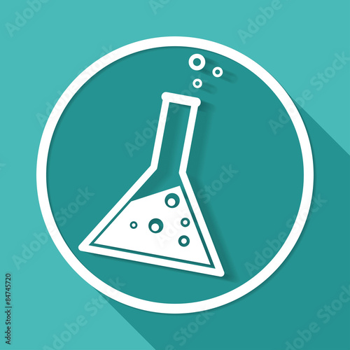 vitro icon on white circle with a long shadow