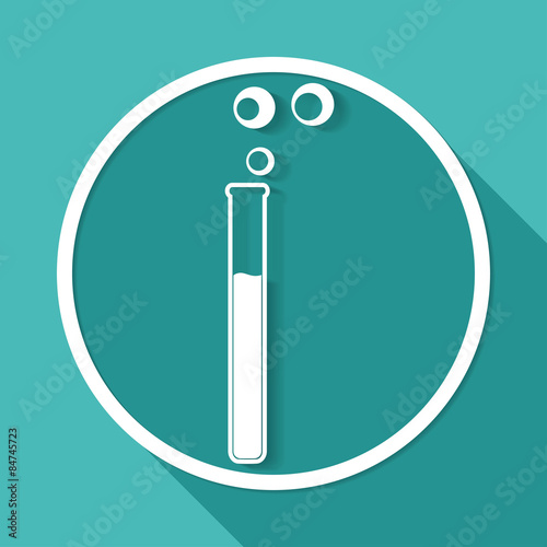 vitro icon on white circle with a long shadow