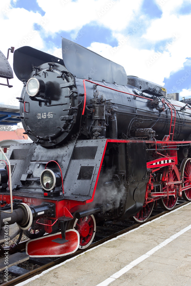 Obraz premium lokomotywa parowa Wolsztyn