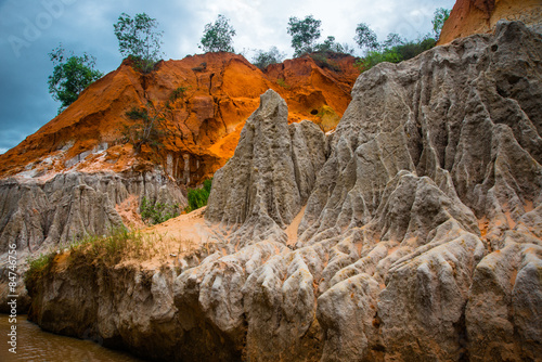 Fairy Stream (Suoi Tien), Mui Ne, Vietnam. One of the tourist attractions in Mui Ne.Beautiful mountains and water photo