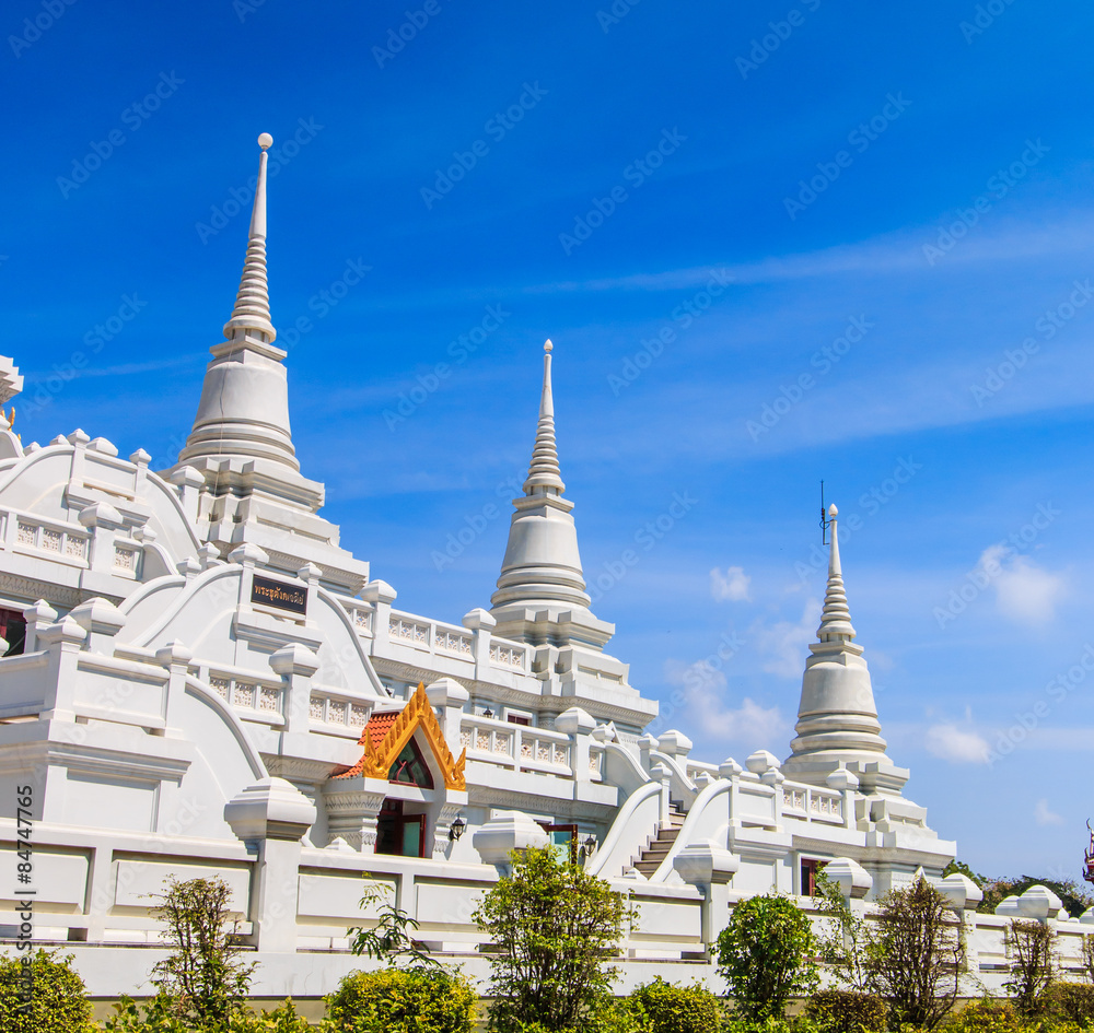 Fototapeta premium Pagoda at Wat Asokaram in Thailand