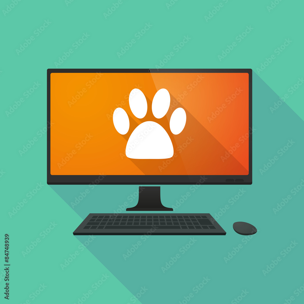 Personal computer with a footprint Personal computer with a footprint